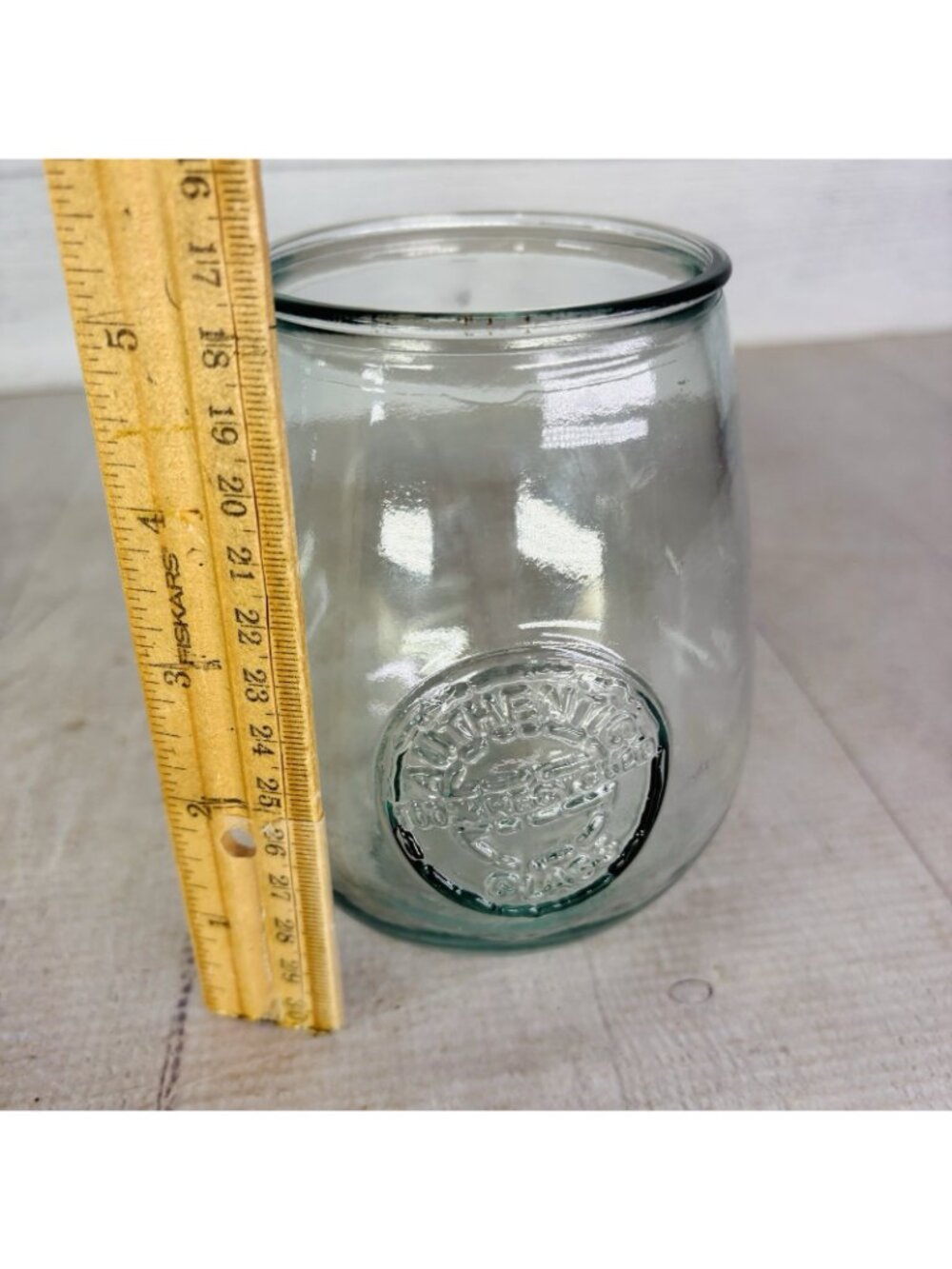 San Miguel Authentic 100% Recycled Glass Stemless 24oz Wine Water Glasses Set 4 - Picture 9 of 16